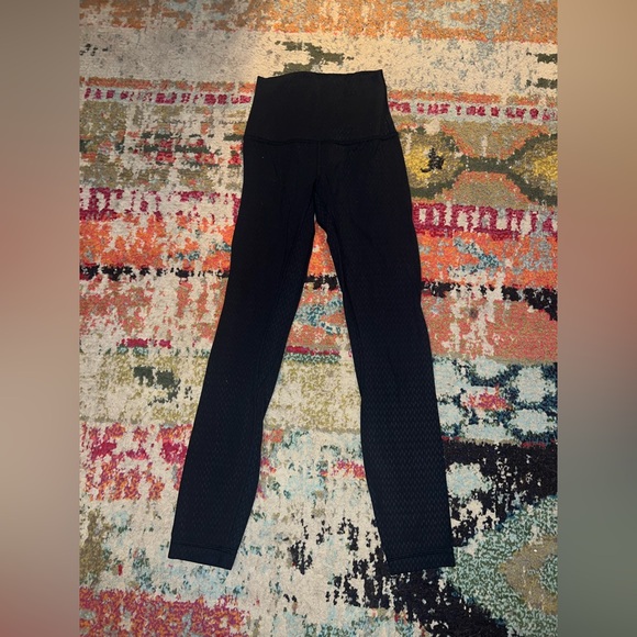 Lululemon Align Pant II 25" in Diverge Emboss Black - Picture 4 of 6